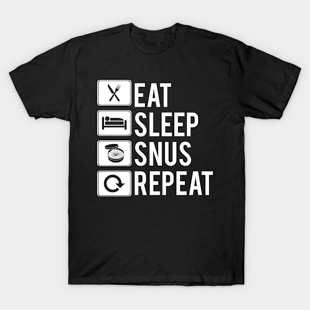 Snus Tobacco Nicotine substitute cigarette substitute non-smoker anti-smoking smoke-free smoker T-Shirt by reckmeck